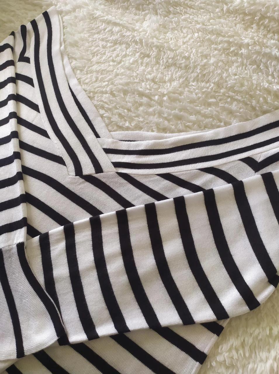 Breton Orsay L Pull rayé à épaules dénudées – photo 5